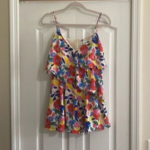 Red dress (Sugarlips) multi floral print romper